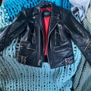 Straight to hell Leather jacket- ladies defector